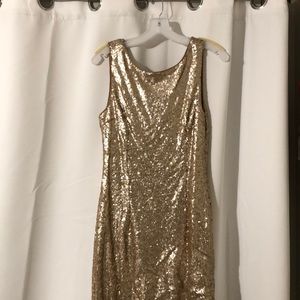 Sequins bridesmaid dress